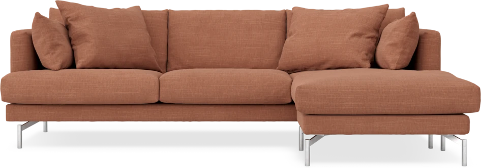 Harper - 4-sits med schäslong höger  - Orange