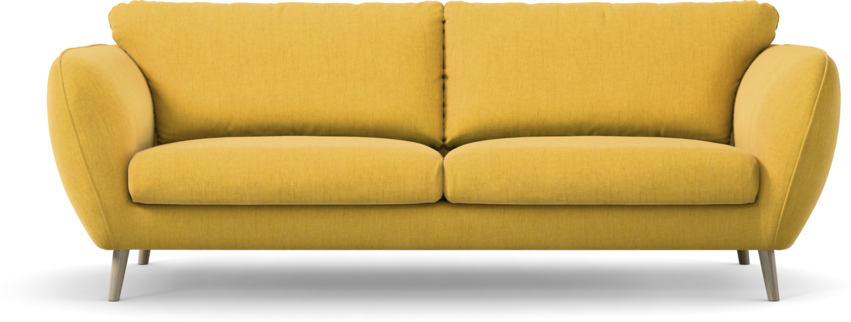 Madison Lux - 3-sits soffa - Gul