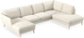 Madison Lux - 2-sits soffa med schäslong vänster och divan höger - Vit