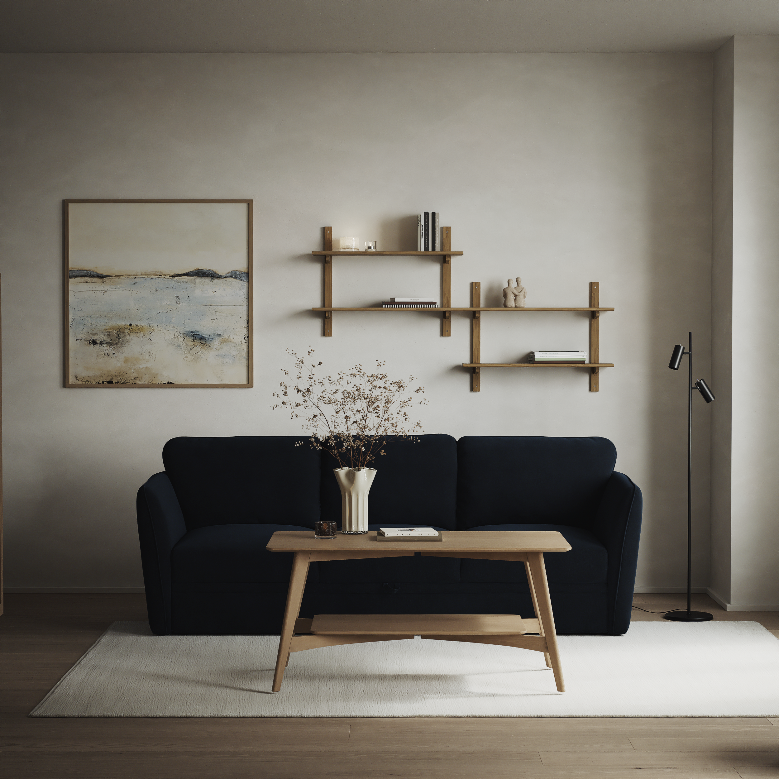 Öland - Bäddsoffa 3-sits, längsbäddad - inspiration