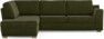 Friday - 2,5-sits soffa med divan vänster - Grön