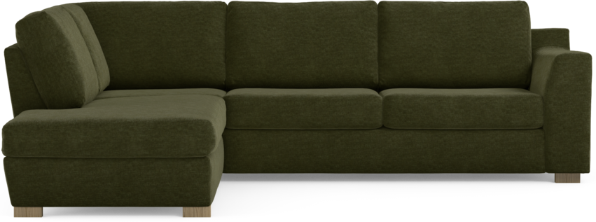 Friday - 2,5-sits soffa med divan vänster - Grön