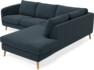 Madison - 2-sits soffa med divan höger - Turkos