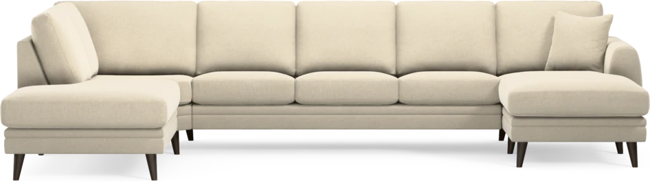Eden - 3-sits soffa med divan vänster och schäslong höger - Beige