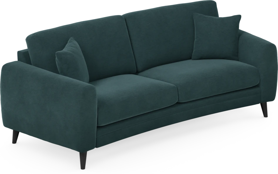 Eden - 2,5-sits soffa svängd - Blå