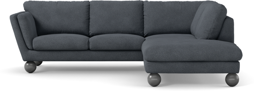 Madison Lux - 2-sits soffa med divan höger - Vit