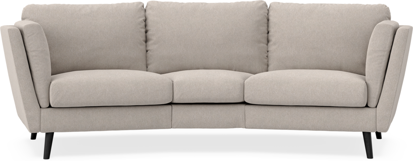 Madison - 3-sits soffa svängd, 70 cm - Beige