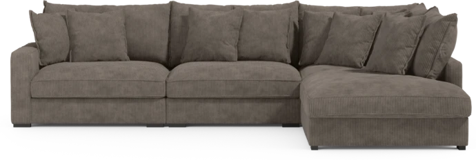 Rossi, 3-sits soffa med divan höger
