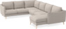 Madison - Hörnsoffa med schäslong höger - Beige