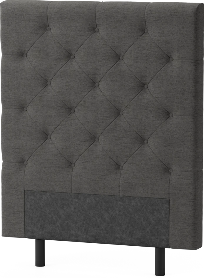 Delux Pikerad - Sänggavel, 90-210 cm - Grå