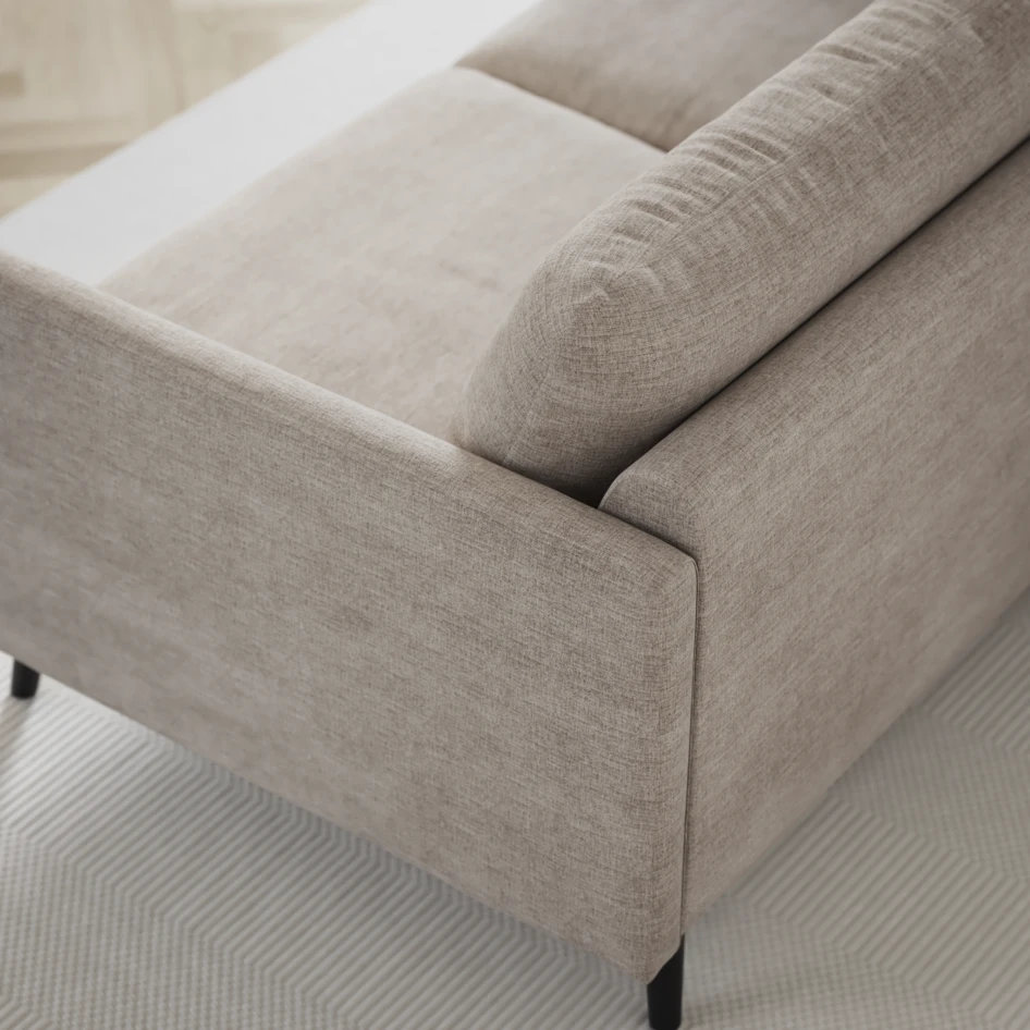 Madison Lux - Hörnsoffa med schäslong höger - Beige