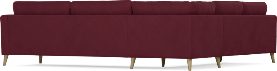 Bridge - Hörnsoffa, 2+3-sits - Röd