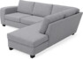 Friday - 2,5-sits soffa med divan höger - Grå