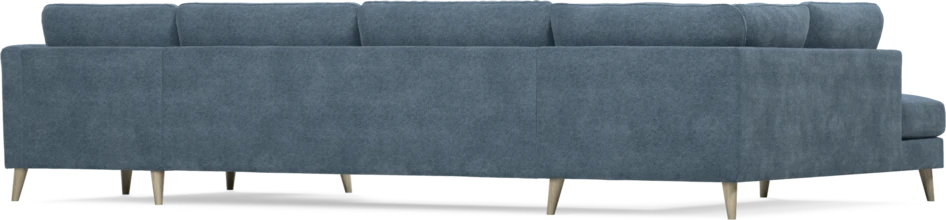 Bridge - 3-sits soffa med divan vänster och schäslong höger - Blå