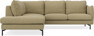 Madison - 2-sits soffa med divan vänster - Gul