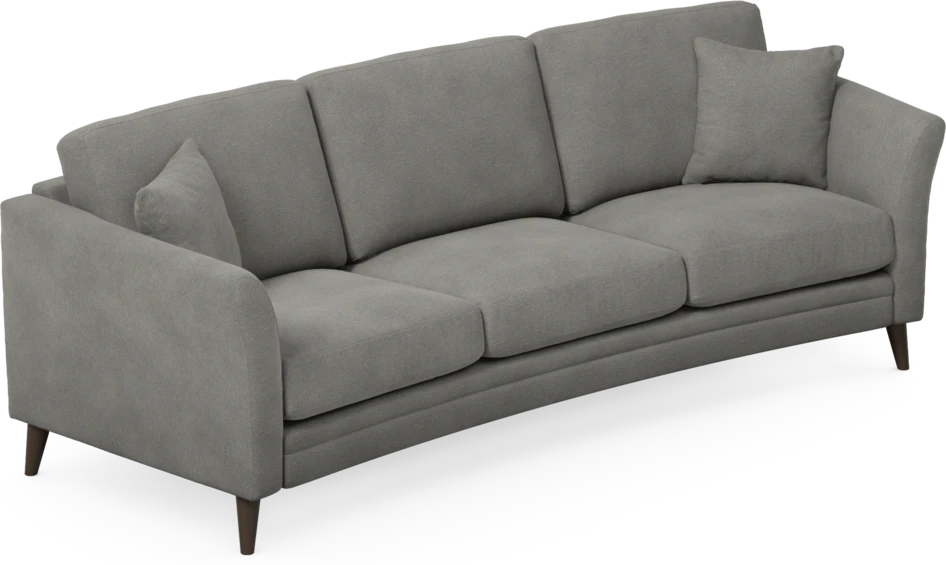 Eden - 3-sits soffa svängd - Grå