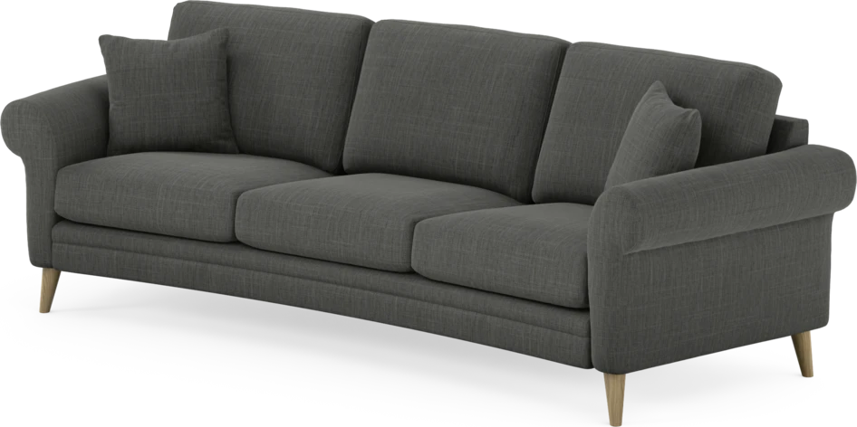 Eden - 3-sits soffa svängd - Grå