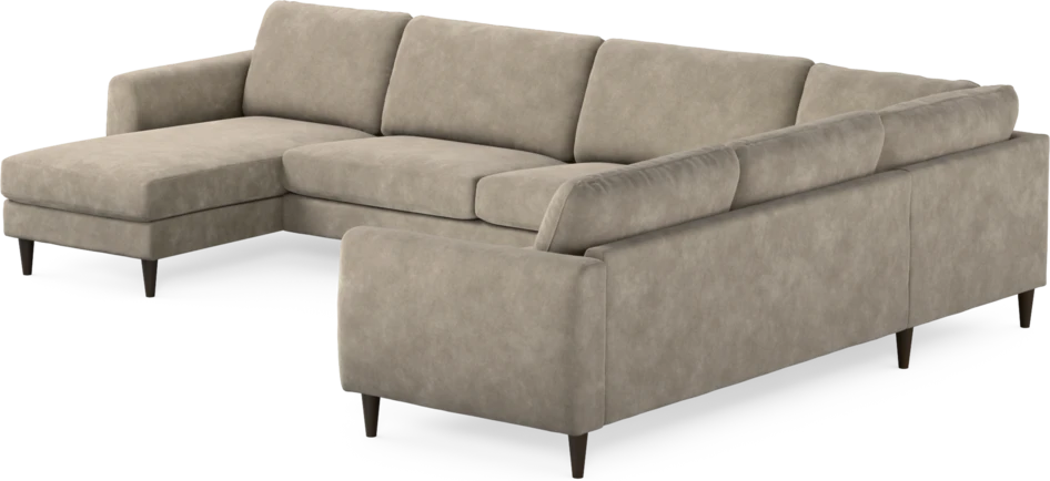 Bridge - Hörnsoffa, 3+2-sits med schäslong vänster - Beige