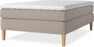 Delux Sense - Kontinentalsäng, enkelsäng 140 cm med bäddmadrass - Beige