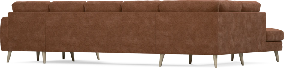 Eden - 3-sits soffa med divan vänster och schäslong höger - Orange