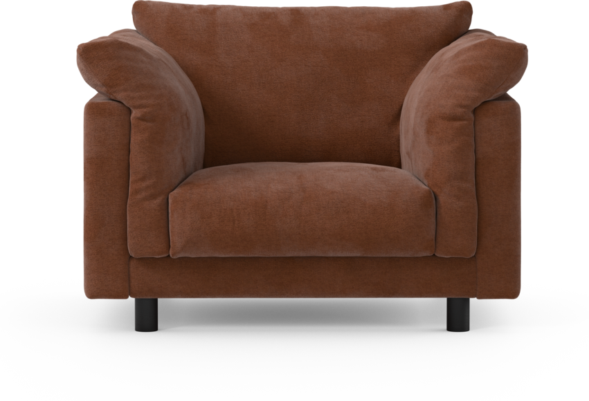 Cherrie - Fåtölj, fast klädsel - Orange