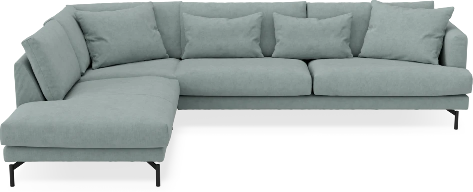 Harper - 3-sits soffa med divan vänster - Grön