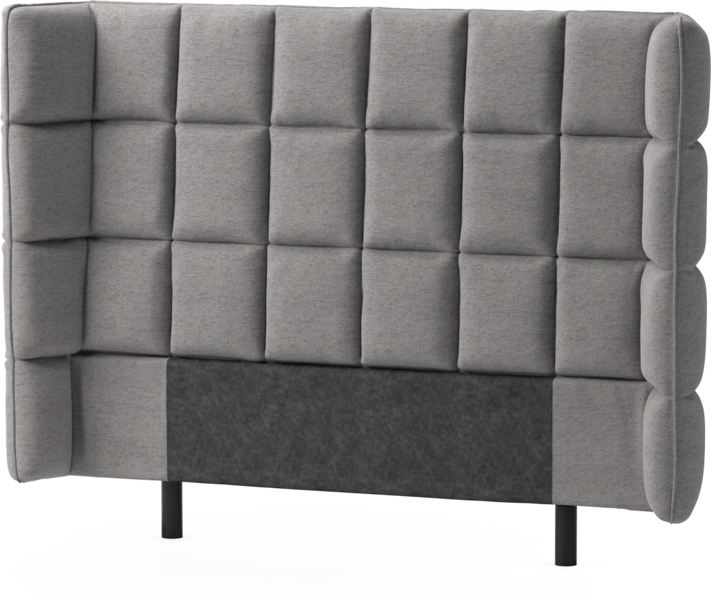 Delux Rutig - Sänggavel, 120-180 cm - Grå