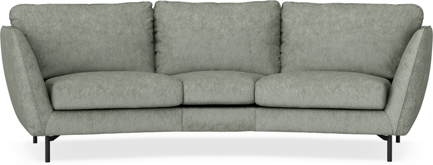 Madison - 3-sits soffa svängd, 70 cm - Turkos