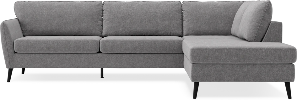 County - 2,5-sits soffa med divan höger - Grå