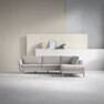 County - 2,5-sits soffa med divan höger - Beige