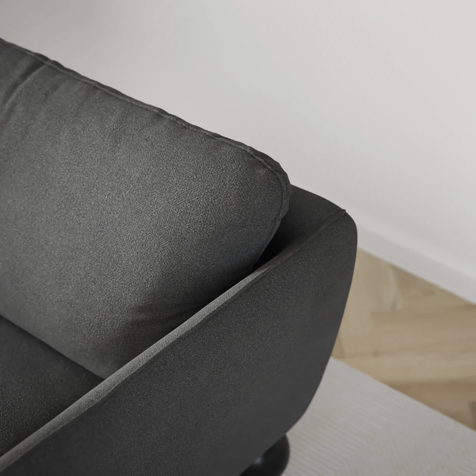 Madison Lux - 2-sits soffa med divan vänster och höger - Grå