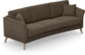 Eden - 3-sits soffa svängd - Brun