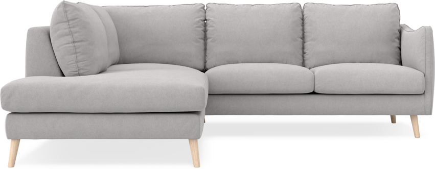Madison - 2-sits soffa med divan vänster - Grå