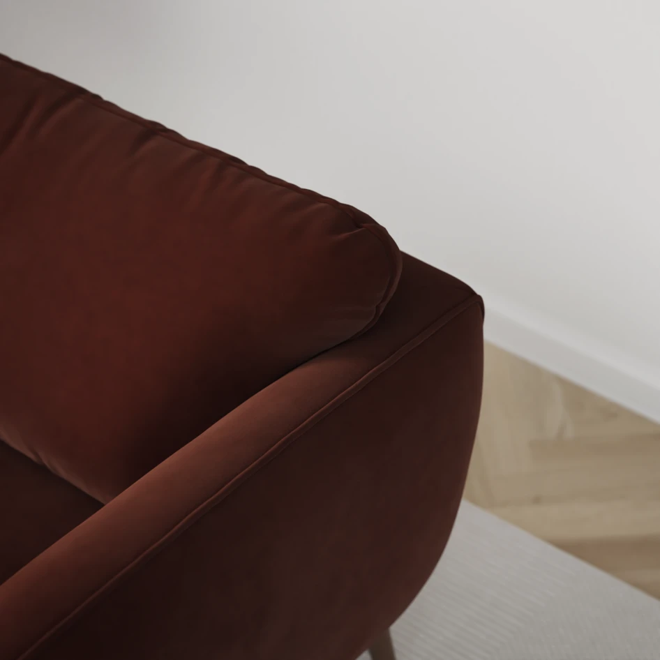 Madison Lux - Hörnsoffa 2+3-sits, hörn 2 - Orange