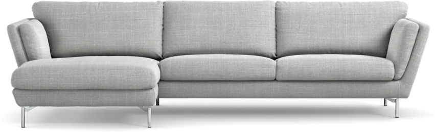 Madison Lux - 3-sits soffa med schäslong vänster - Grå