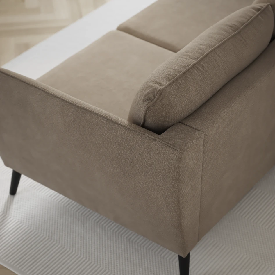 County - 3-sits soffa med divan vänster och schäslong höger - Beige