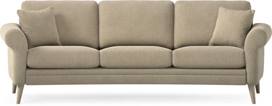 Eden - 3-sits soffa svängd - Beige
