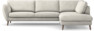 Madison Lux - 3-sits soffa med divan höger - Vit
