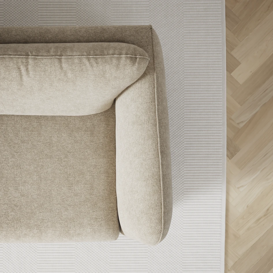 Madison - Hörnsoffa med schäslong vänster - Beige