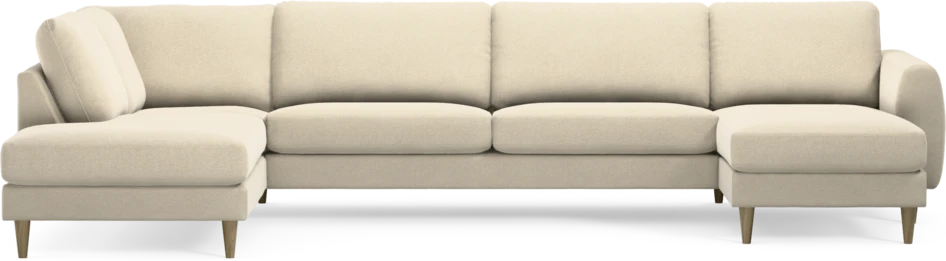 Bridge - 3-sits soffa med divan vänster och schäslong höger - Beige