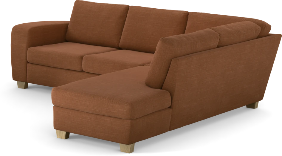 Friday - 2,5-sits soffa med divan höger - Orange