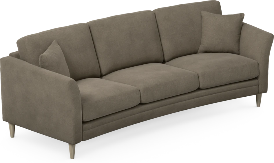 Eden - 3-sits soffa svängd - Beige