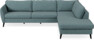County - 2,5-sits soffa med divan höger - Blå