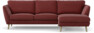 Madison - 2-sits soffa med schäslong höger - Rosa