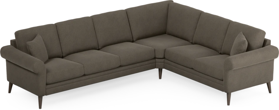 Eden - Hörnsoffa, 3+2-sits - Brun