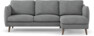 Madison Lux - 2-sits soffa med schäslong höger - Vit