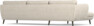 Madison Lux - 3-sits soffa med schäslong vänster - Beige