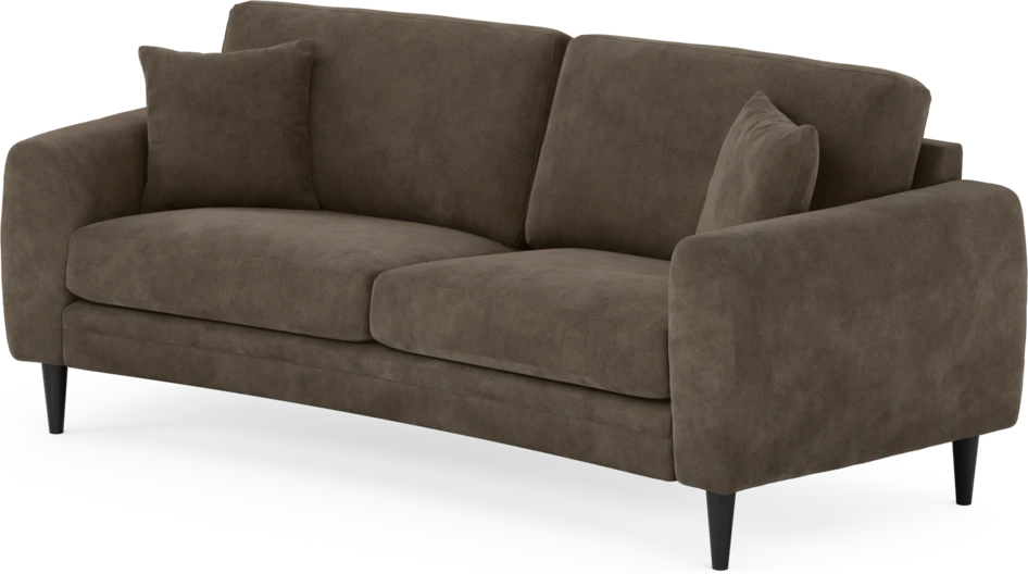 Eden - 2,5-sits soffa svängd - Brun