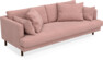 Harper - 3-sits soffa, hel dyna - Rosa