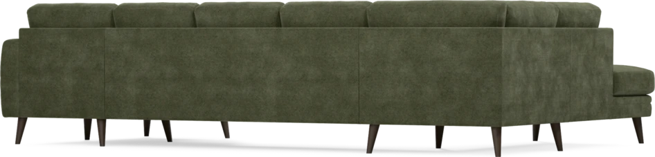 Eden - 3-sits soffa med divan vänster och schäslong höger - Grön
